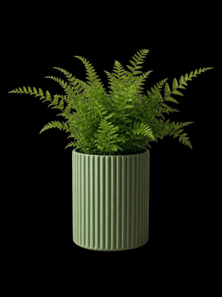 Radice, A fluted home for something green.