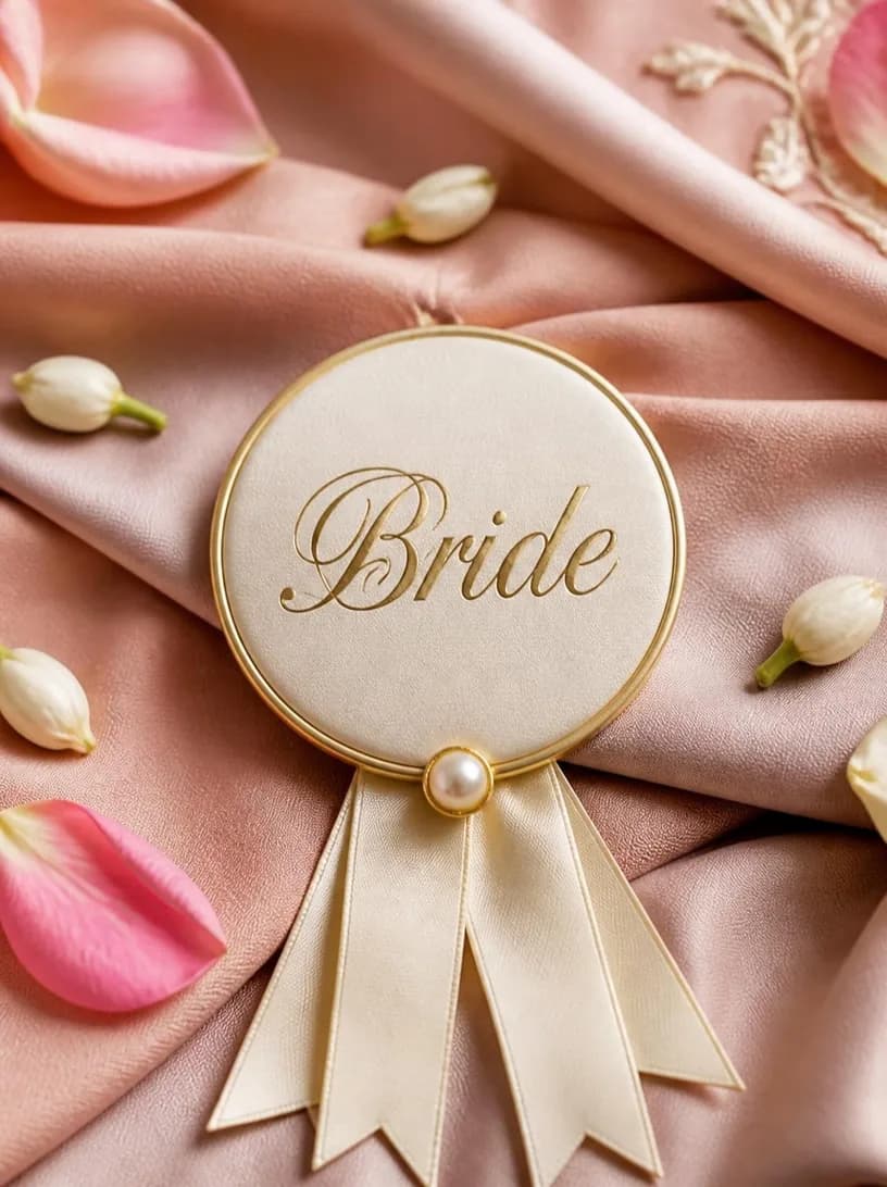 Couture Wedding Badge, For the bride, the groom, and everyone who loves them.