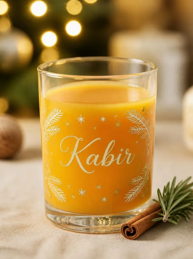 Festive Juice Tumbler, A little sparkle for the season's table.