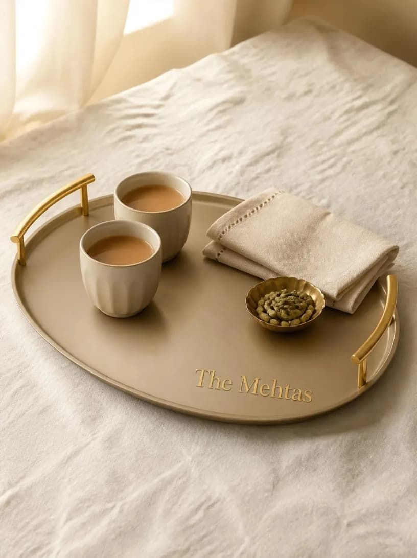 Monogram Serving Tray, For the host who has everything else.